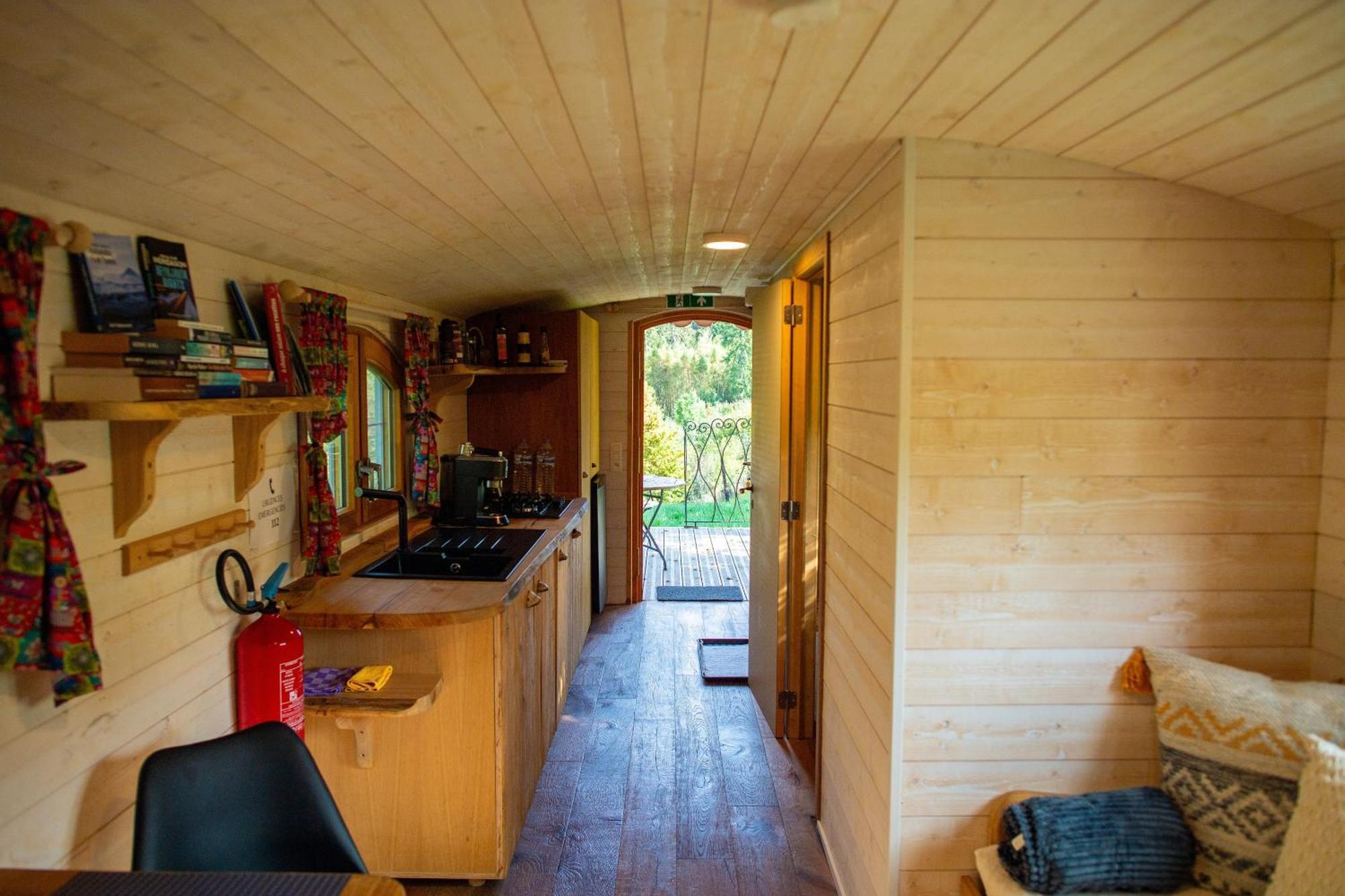 La Tiny House De La Bergerie Villa Lierneux Bagian luar foto
